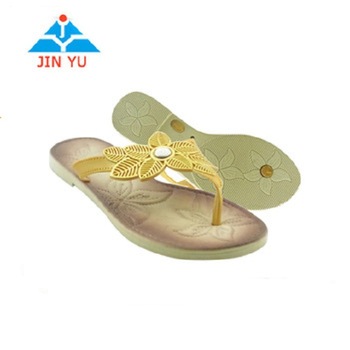 New Style Ladies Air Blow Pvc Slippers Women Flat Slippers Sandal
