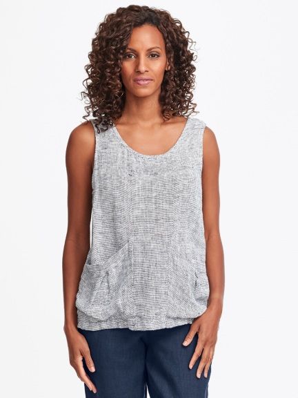Slouch Tank | Linen tank top, Slouched, Linen wom
