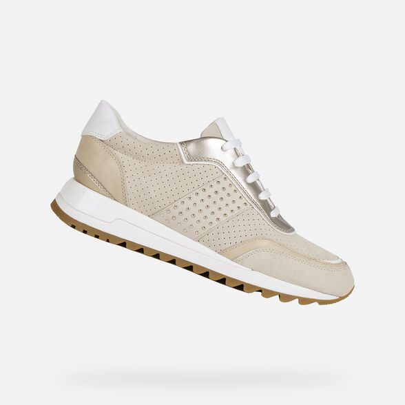 Geox TABELYA Woman: Cream Sneakers | Geox SS