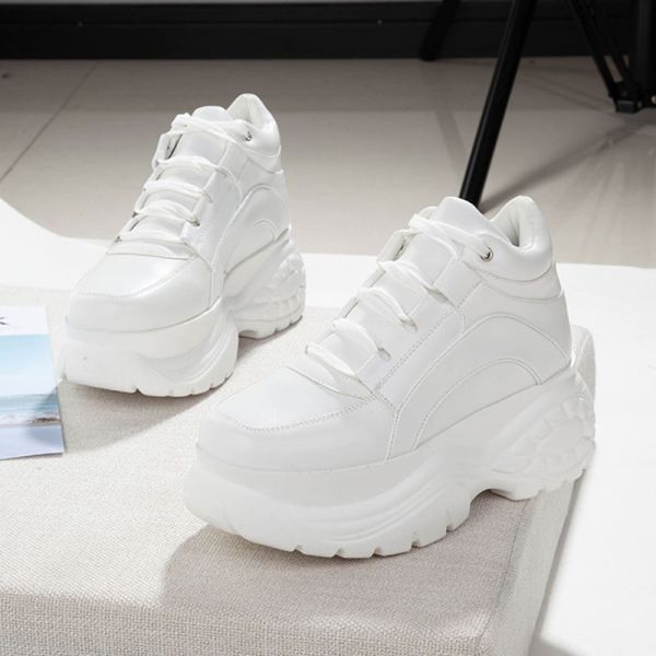 US $26.40 56％ Off | 2020 White Fashion Women Platform Sneakers .