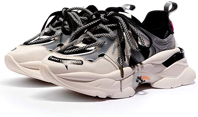Amazon.com | Vimisaoi Chunky Sneakers for Women, Lace-Up Platform .