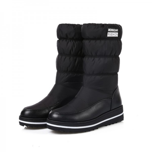 Buy NAUSK Plus size new snow boots women warm cotton down shoes .