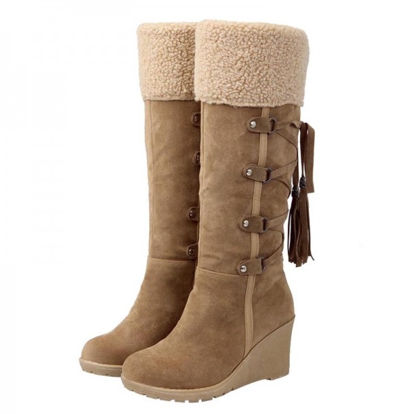 Buy Winter Boots Women Fashion Snow Boots New High Heel Boots With .