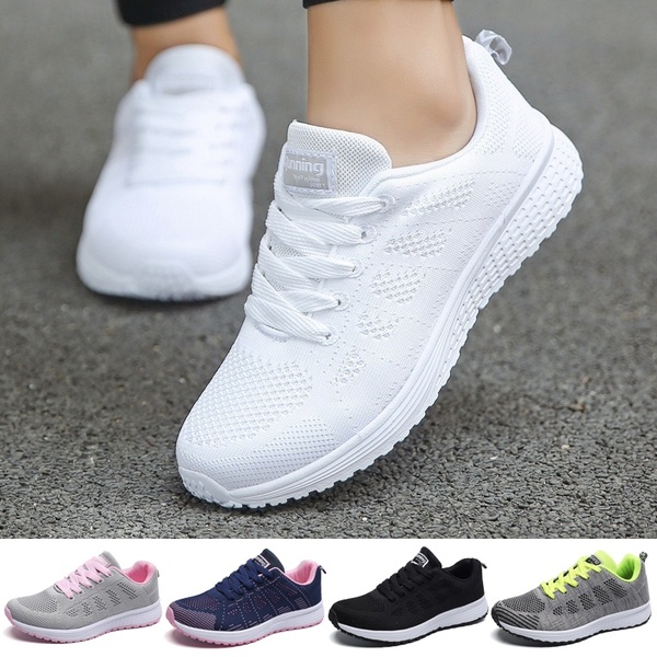 Fashion Women Sport Shoes Breathable Mesh Running Shoes .