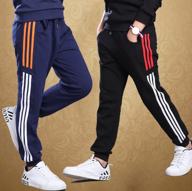 Big Boys Sports Pants Autumn Trousers Thick Childrens Leisure .
