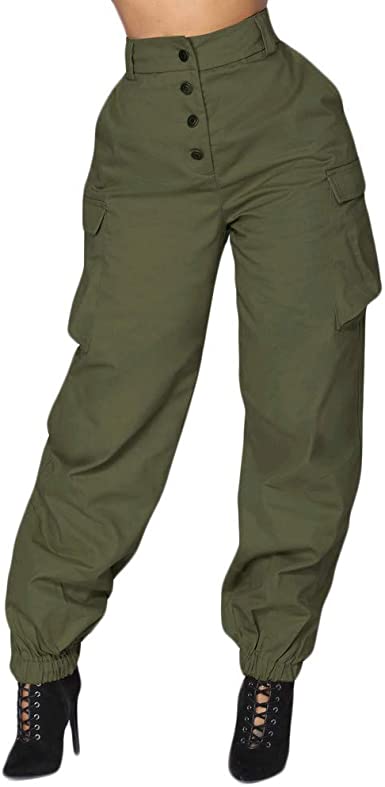 Amazon.com: Women Cargo Pants, Women Summer High Waist Pants .