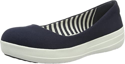 Fitflop Women F-Sporty Ballerina Canvas Ballet Flats: Amazon.co.uk .