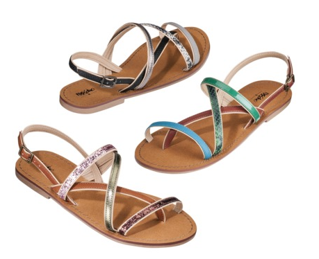 Women's Flat Strappy Sandals for $12 Shipp