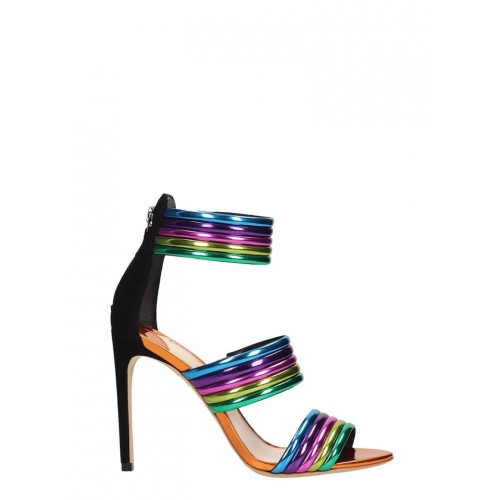 Women Sophia Webster Joy Rainbow Striped Strappy Sandals simple .