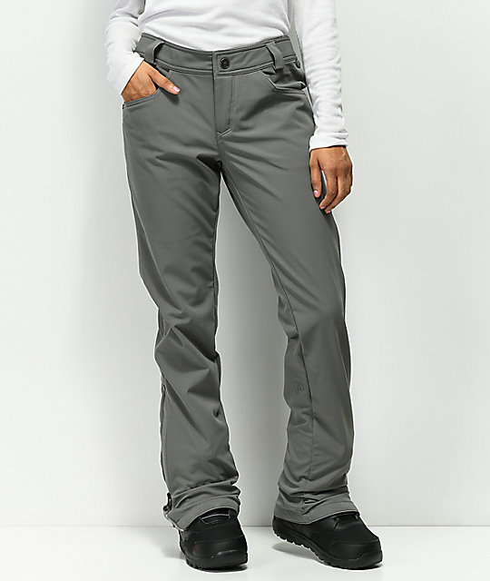 Volcom Battle Stretch Charcoal 10K Snowboard Pants | Zumi