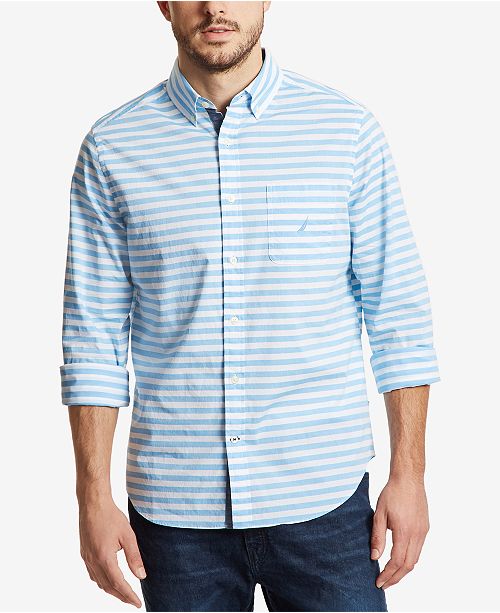 Nautica Men's Classic Fit Horizontal Striped Shirt & Reviews .