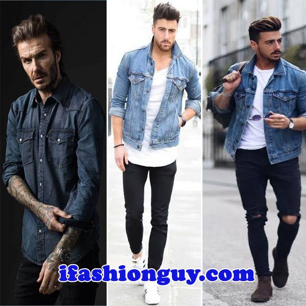 What to wear with denim shirt male - Stylish Men's Gui