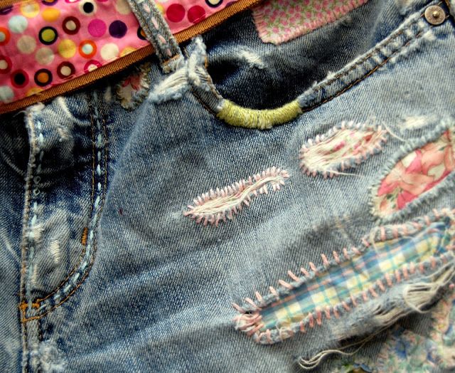 By the Seat of My Pants ! " | How to patch jeans, Upcycle clothes .