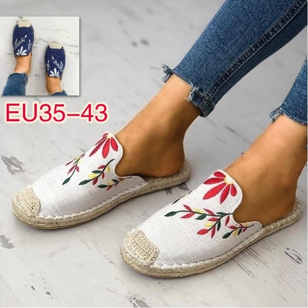 Retro Flat Shoes Spring Summer Shoes Women Fashion Manual Weave .