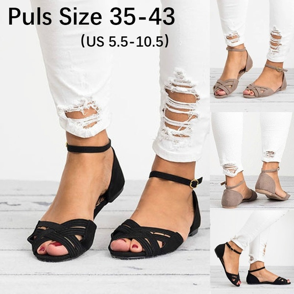 2019 New Fashion Summer Women Sandals Casual Fish Mouth Cross .