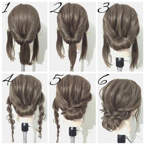 21 Super Easy Updos for Beginners | Easy bun Low buns and Updos .