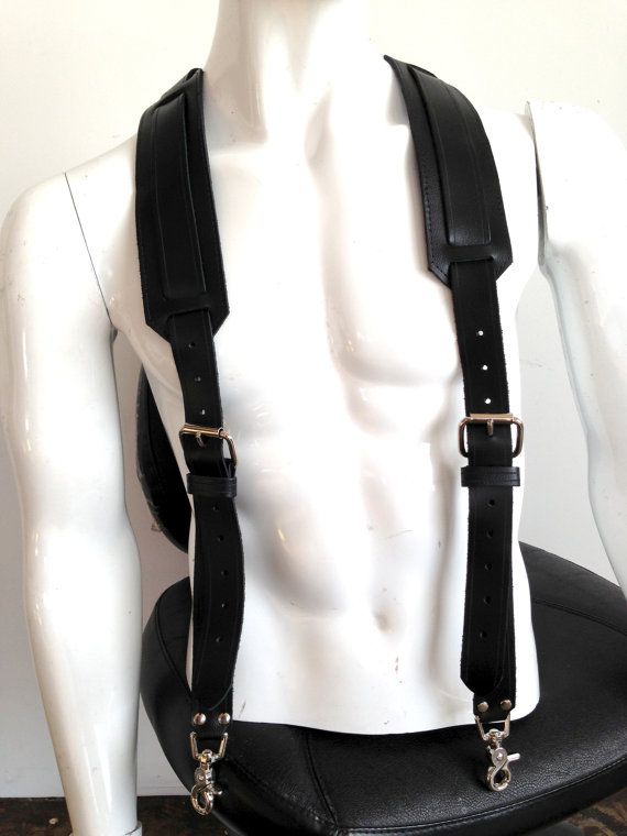 Mens Leather Suspenders | Buckle Suspend