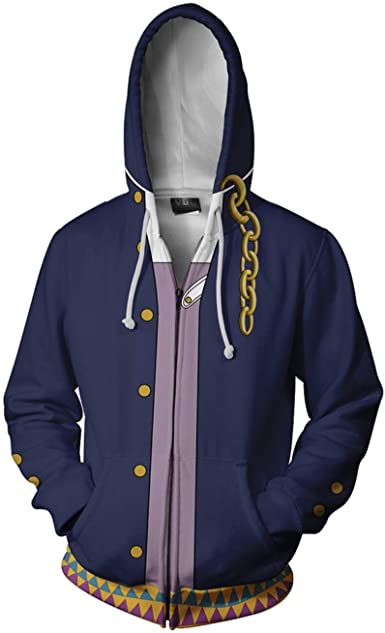 Amazon.com: XIANIWTA JoJo Anime Hoodie Costume Jotaro Hooded .