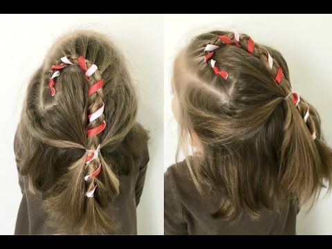 Candy Cane Hairstyle - for Short or Long Hair | 12 Braids of .