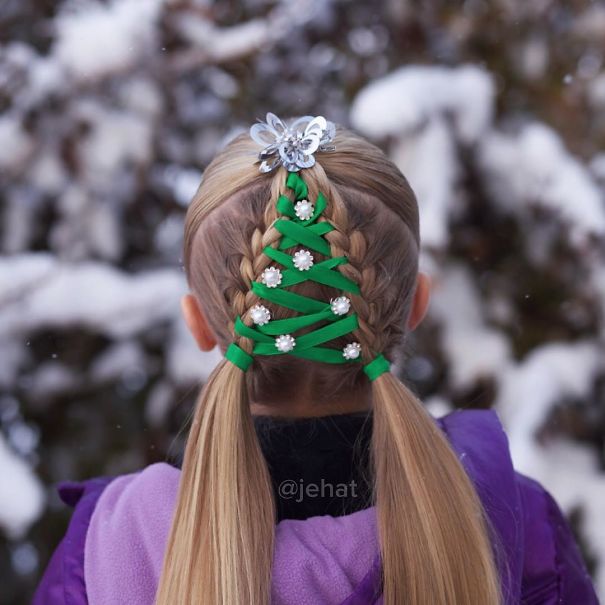 62 Of The Most Creative Christmas Hairstyles Ever | Bored Pan