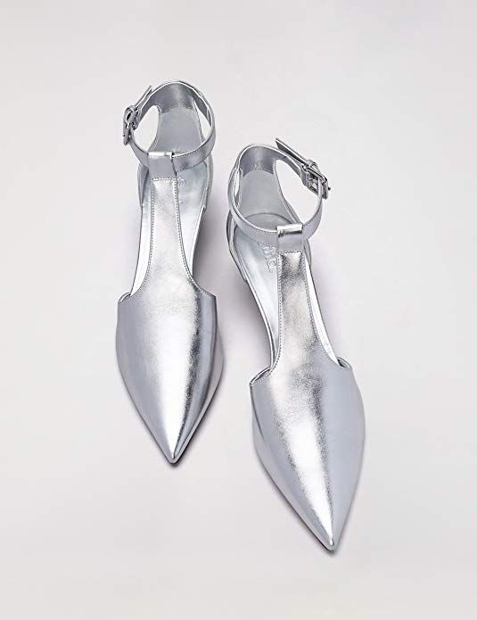 Women's Silver T-Bar Pumps | Shoe fashion trends | Trending .