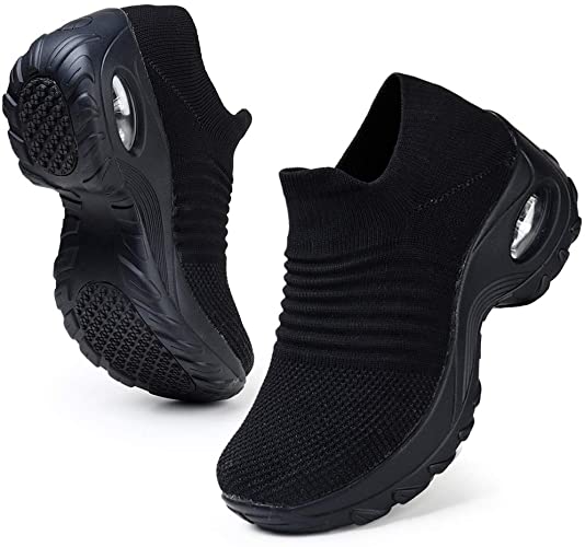 Amazon.com | HKR Womens Walking Tennis Shoes Slip On Light Weight .