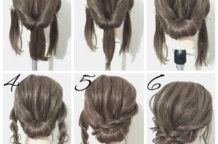 Easy Updos 9 Frisuren # Haare # Haarschneider # Flechten # Zöpfe .