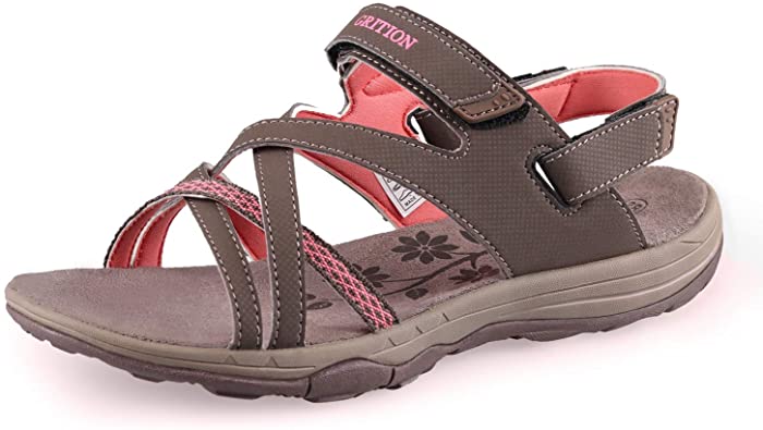 Amazon.com | GRITION Hiking Sandals Women Comfort Sport Sandals .