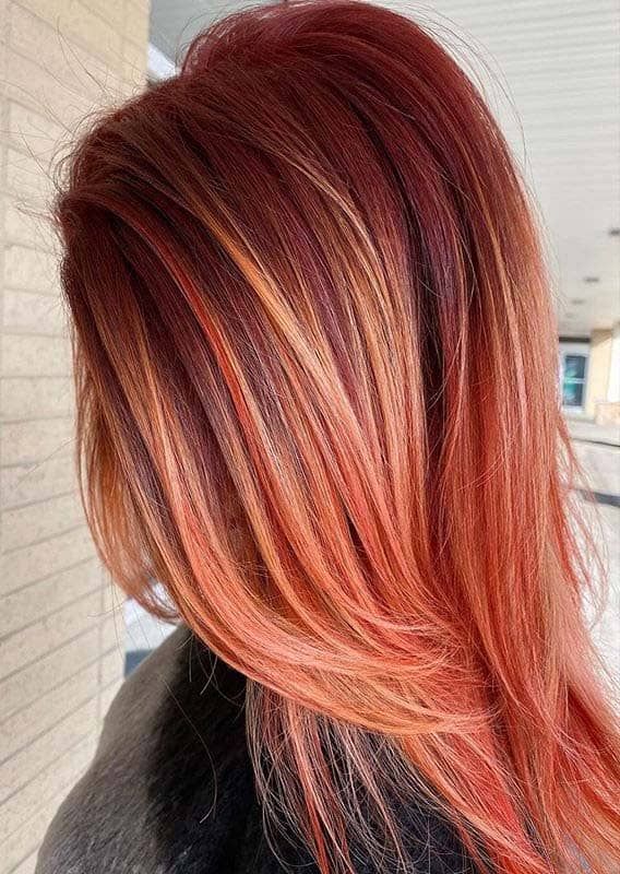 Awesome Copper Balayage Hair Color Trends for Women in 2020 in .