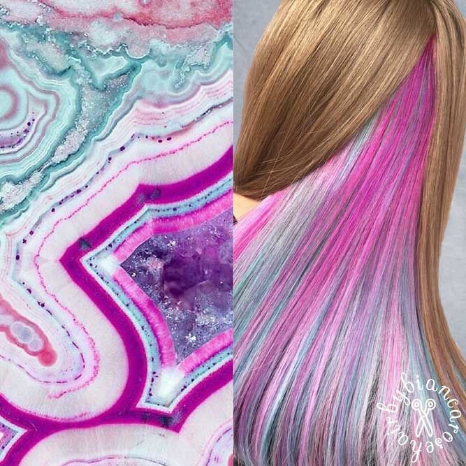 30 Hot Geode Hair Color Styles | LoveHairStyles.c