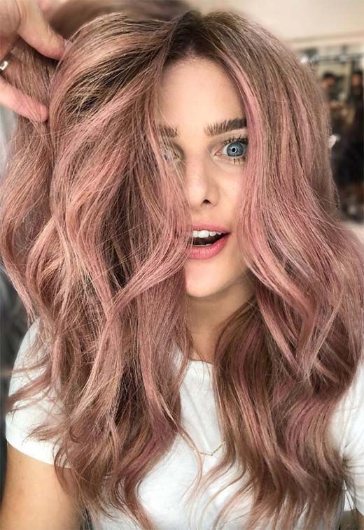 53 Beautiful Summer Hair Colors, Trends & Tips | Rose hair color .