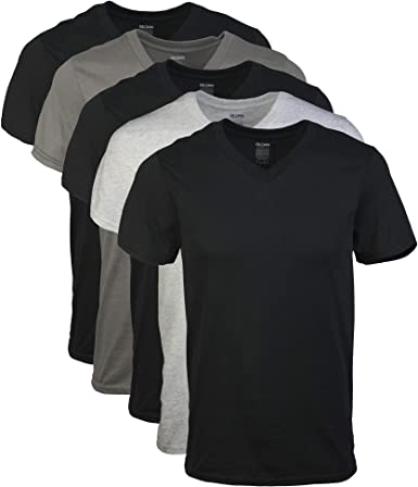 Gildan Men's V-Neck T-Shirts Multipack at Amazon Men's Clothing sto