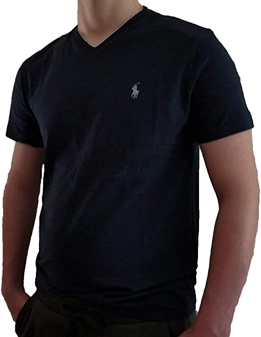 Polo Ralph Lauren Mens V-Neck Cotton T-Shirt at Amazon Men's .