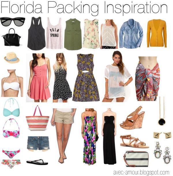 Avec Amour : How to Pack for a Month in Florida | Florida outfits .