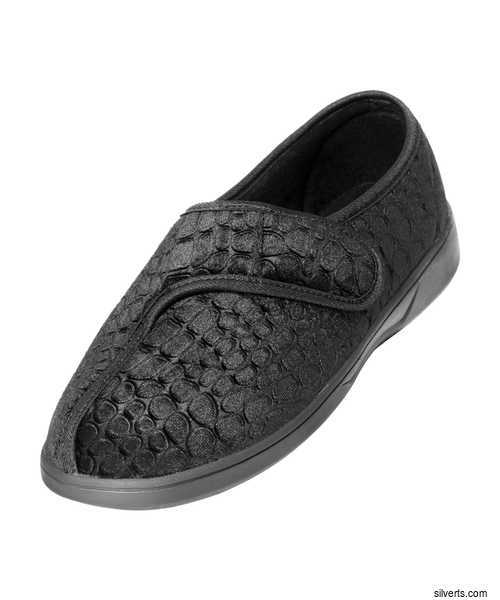 Silvert's VELCRO® Brand Closure Slippers - Womens Extra Wide .