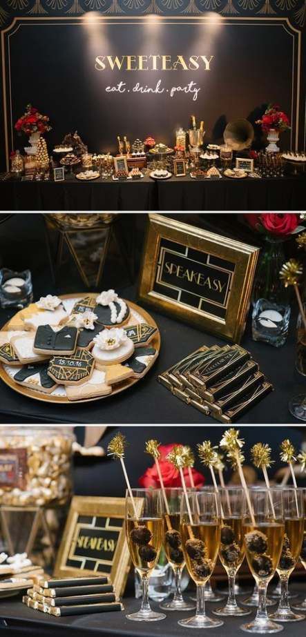 Party Decoracion Gatsby Mariage 49 Ideas | Vintage party .