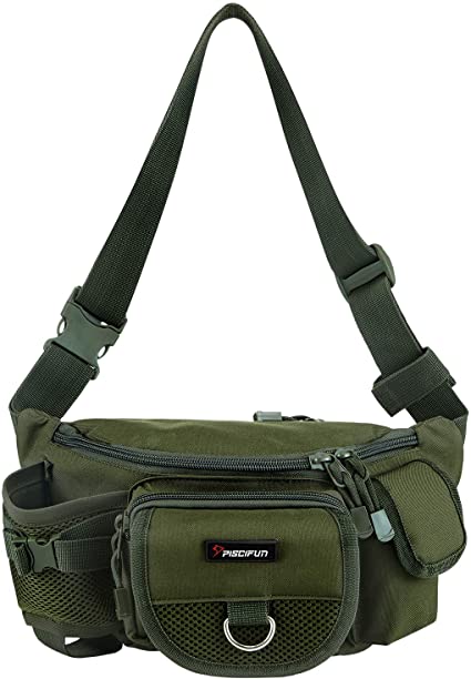 Amazon.com : Piscifun Fishing Bag Portable Outdoor Fishing Tackle .