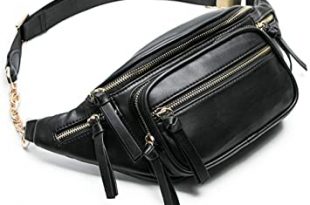 Amazon.com | miss fong Leather Fanny pack, Belt Bag for Women .