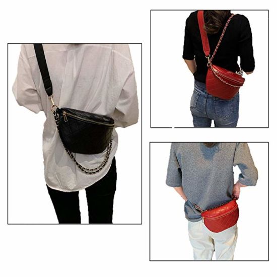 China Lady Waist Bag PU Leather Waist Bag Fashion Waist Bag Women .