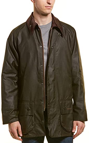 Barbour Classic Beaufort Wax Jacket - Olive at Amazon Men's .