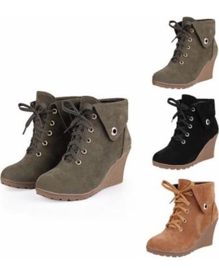 Amazing Savings on Mupoo Ladies Wedge Boots Women Memory Foam .