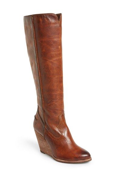 Frye 'Cece' Tall Wedge Boot (Women) | Nordstrom | Boots, High heel .