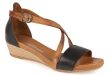 Ladies Low Wedge Leather sandal (STZYN2100) by Bellissimo @ Pavers .