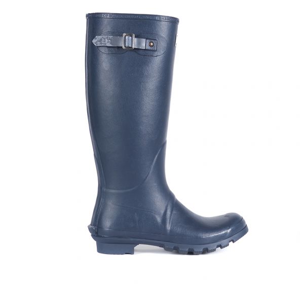 Barbour Mens Bede Wellington Boots in Navy | Barbo