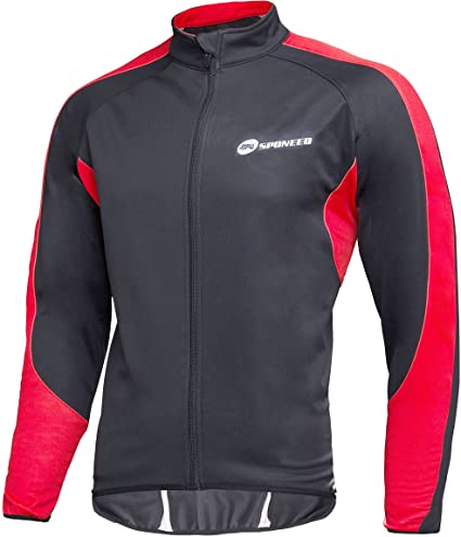 Amazon.com : sponeed Men's Windproof Jackets Cycling Fleece Coat .