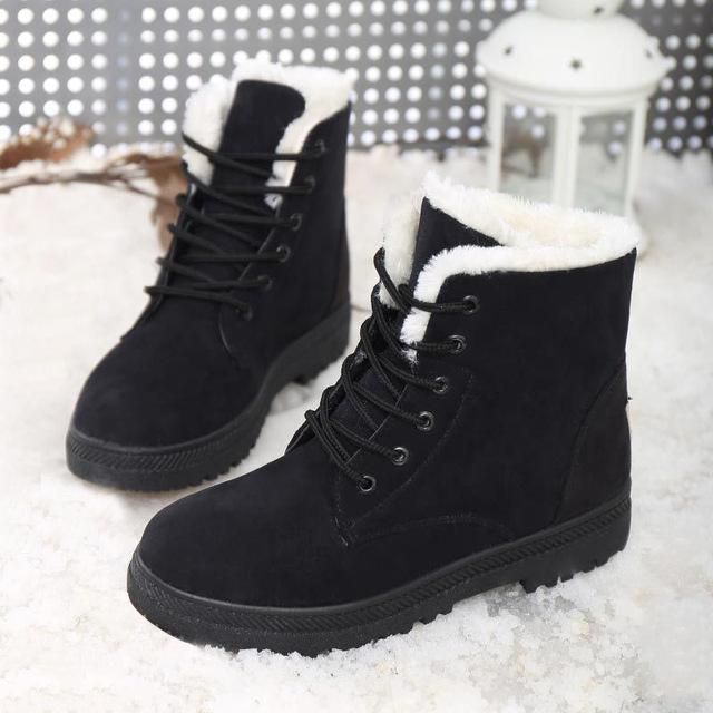 LAKESHI Women Boots 2017 Warm Snow Boots Women Ankle Winter Boots .