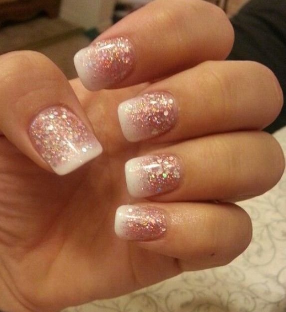 Nail Design Ideas for Winter | Ombre nails glitter, Fancy nails .