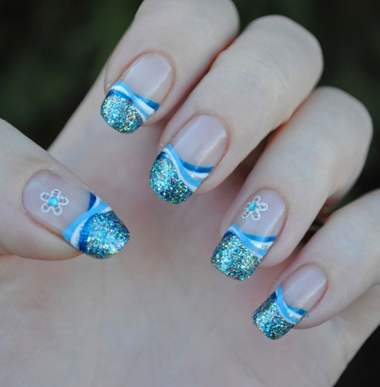 15 Cute Winter Nail Designs Images - Winter French Tip Nail .