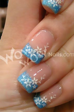 23 Winter French Tip Nail Designs | French tip nail designs .