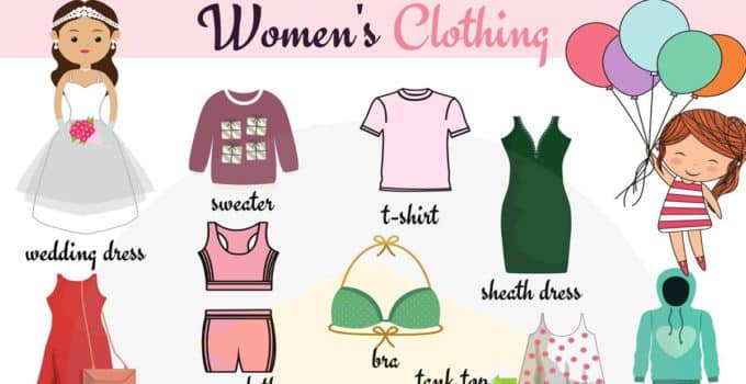 Women's Clothing Vocabulary in English - Fluent La